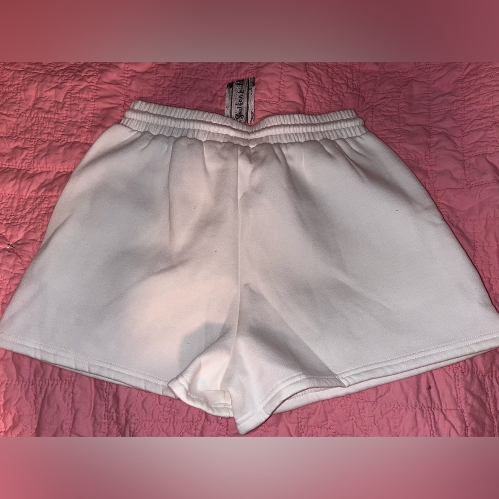 WHY Touchdown Sequin Football Shorts Cotton/Sweatpants Material NWT - Picture 6 of 7